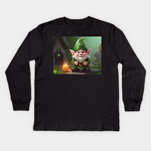 St. Patrick's Day Gnome Kids Long Sleeve T-Shirt